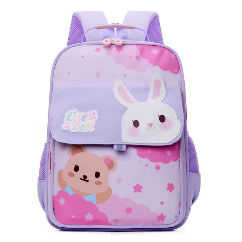 Rabbit Pattern Cartoon School Backpack For Toddler  Comfortable Strap Shoulder