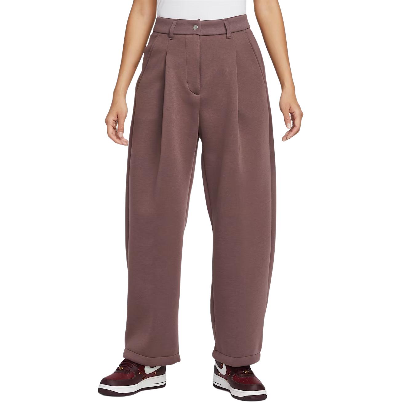 

Nike Sportswear Embroidered Logo Waist Belt Loop Button Casual Pants Women pants IF0322-502 L