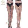 UYW Open Crotch On All Sides Fishnet Stockings Womens High Waist Tights Sexy Sheer Mesh Pantyhose