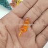 2.3cm Translucent Plastic Snowman and Santa Claus Nose Figurine Accessory