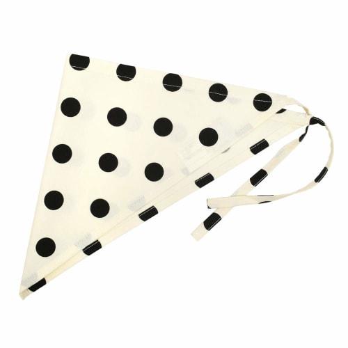 COLORFUL CANDY STYLE Apron (150-170cm) with Triangle Scarf, for Girls, Middle and High School Students, Stylish Cooking Class, Polka Dot Large (Twill,