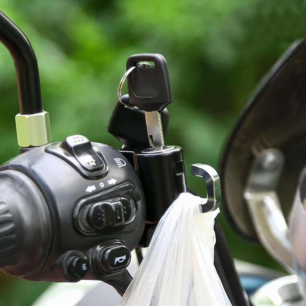 Motorcycle Helmet Lock, Aluminum Alloy Anti Theft Helmet Security Locks, Universal Tamper-Proof Helmet Locks For Motorbike Scooter Bike, Motorcycle