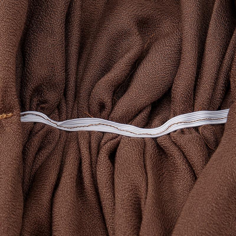 1 szt. Hidżab Szalik na głowę Damski Wrap Muzułmański Jednolity kolor Zakrycie Wypadanie włosów Rak Chemioterapia Czapka Turban