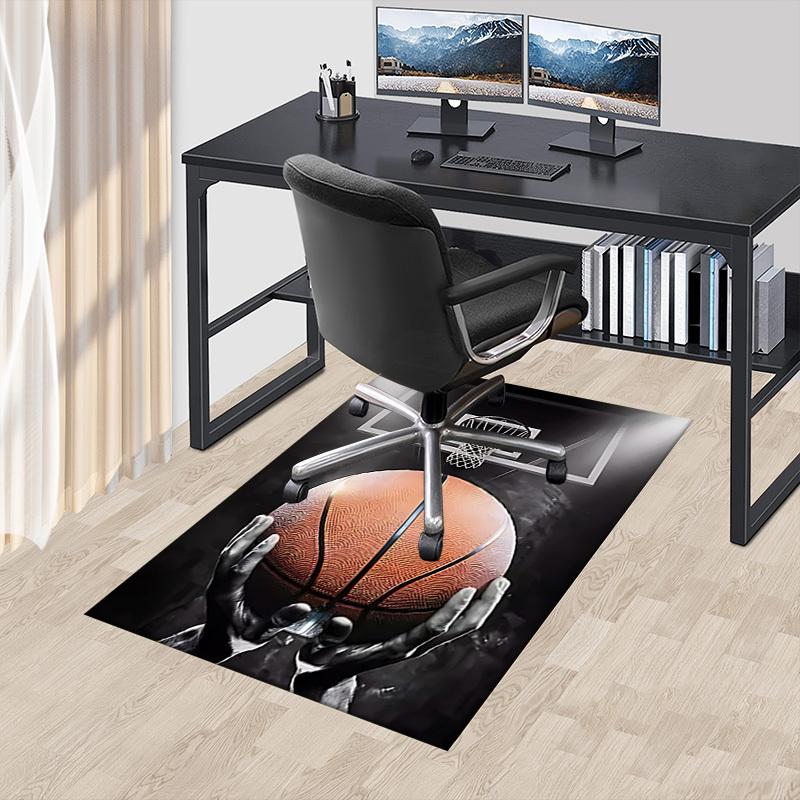 1pc Basketball Hoop Carpet, Office Rug Outdoor Mat Home Decor Area Carpet Festival