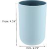 VOCOSTE 2Pcs Bathroom Cups, Toothbrush Cup, Bathroom Toothbrush Cup, Blue, 4.33''x2.76'' 350ml