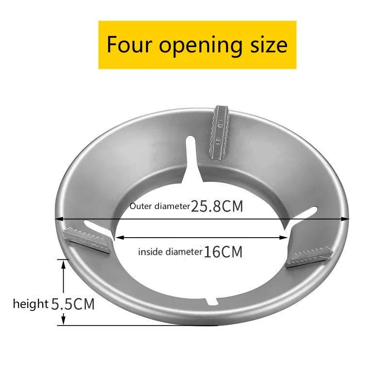 Fireproof Windshield Save Gas Cover Windproof Ring Anti-skid Bracket Thicken Gas Stove Energy-saving Ring