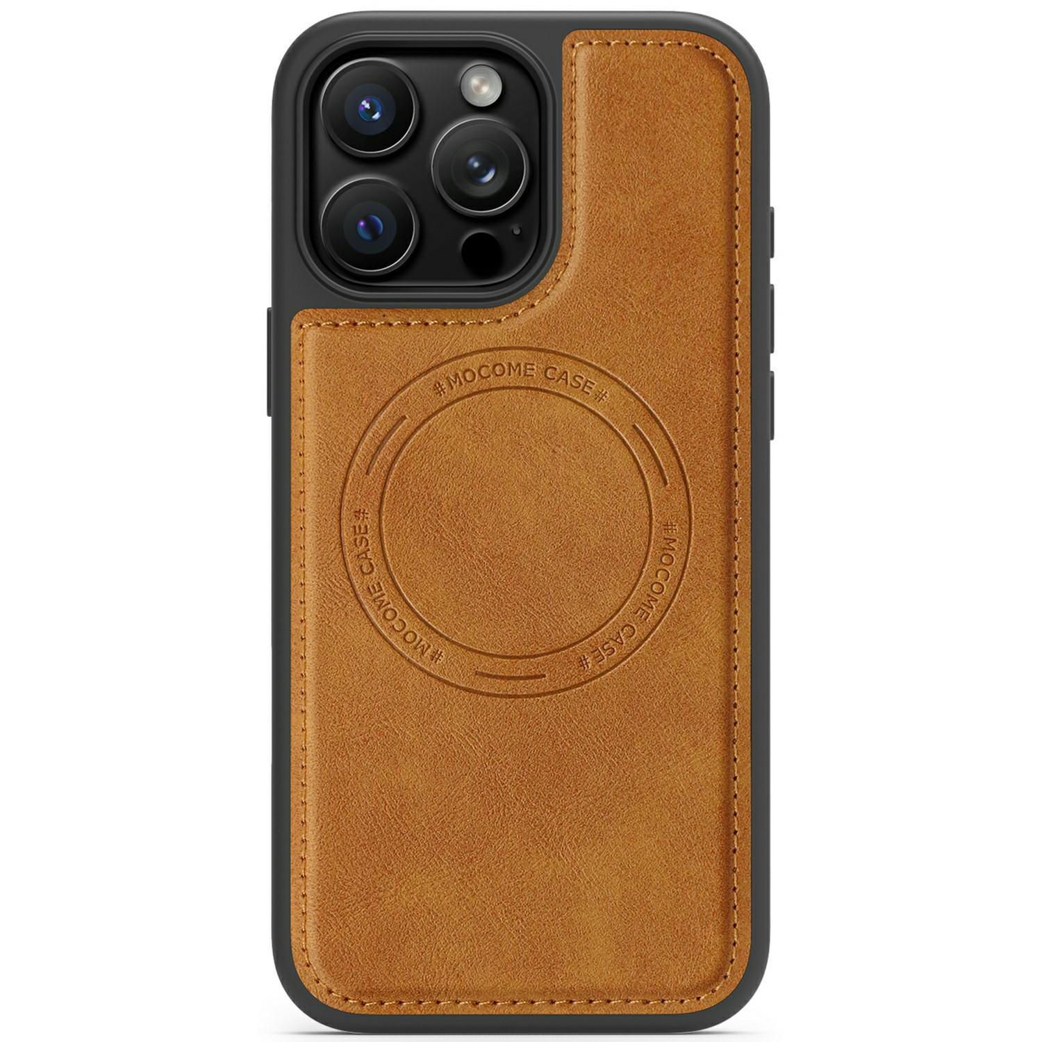 

For iPhone 16 Pro Max Case Compatible with MagSafe Leather Back Phone Cover Sapphire