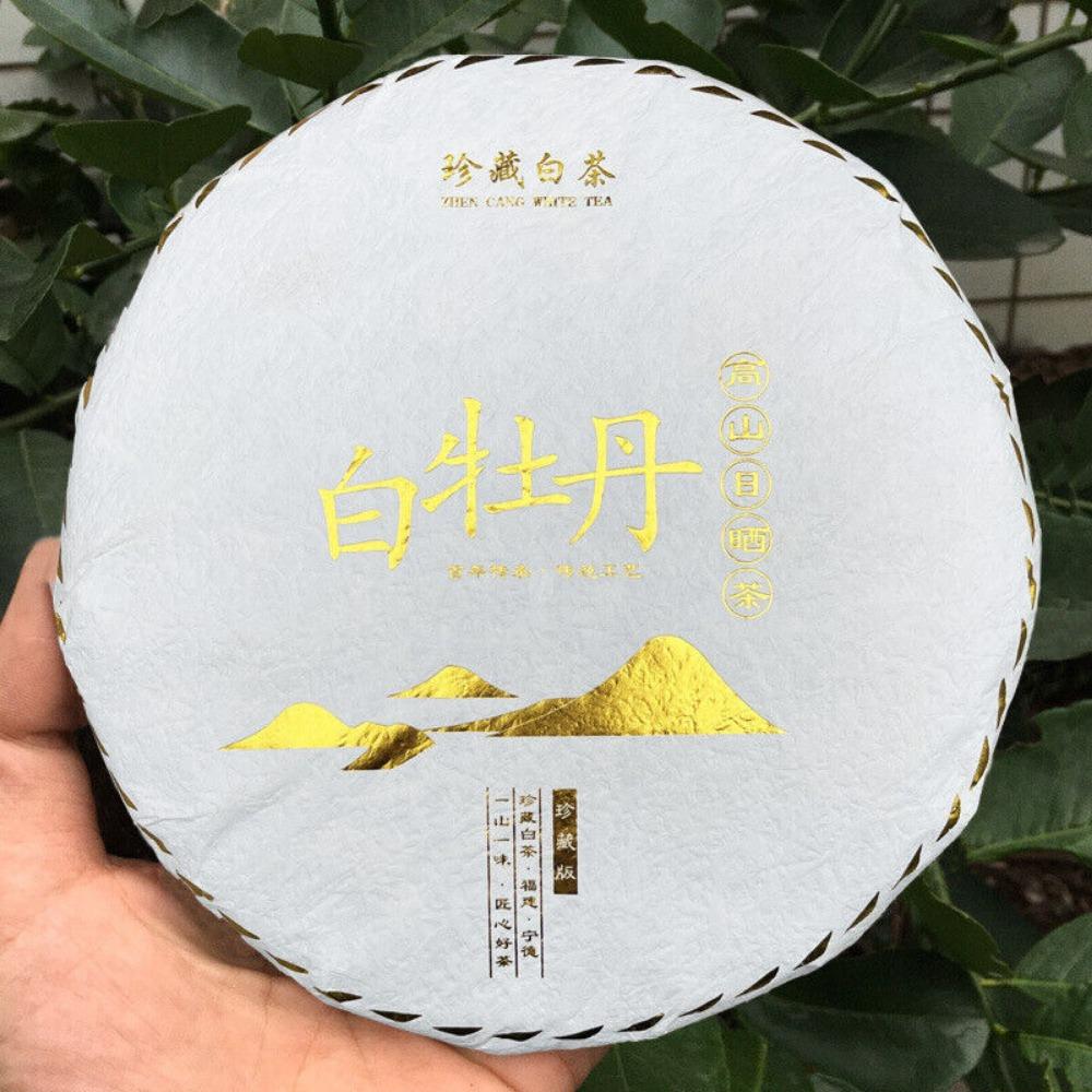 2023 Fujian Fuding White Tea Grade One Floral White Peony Tea Cake 350g
