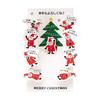 Sanrio Christmas Message Card Mini Card Tree Filled with Santas JXMN 4-5 243370