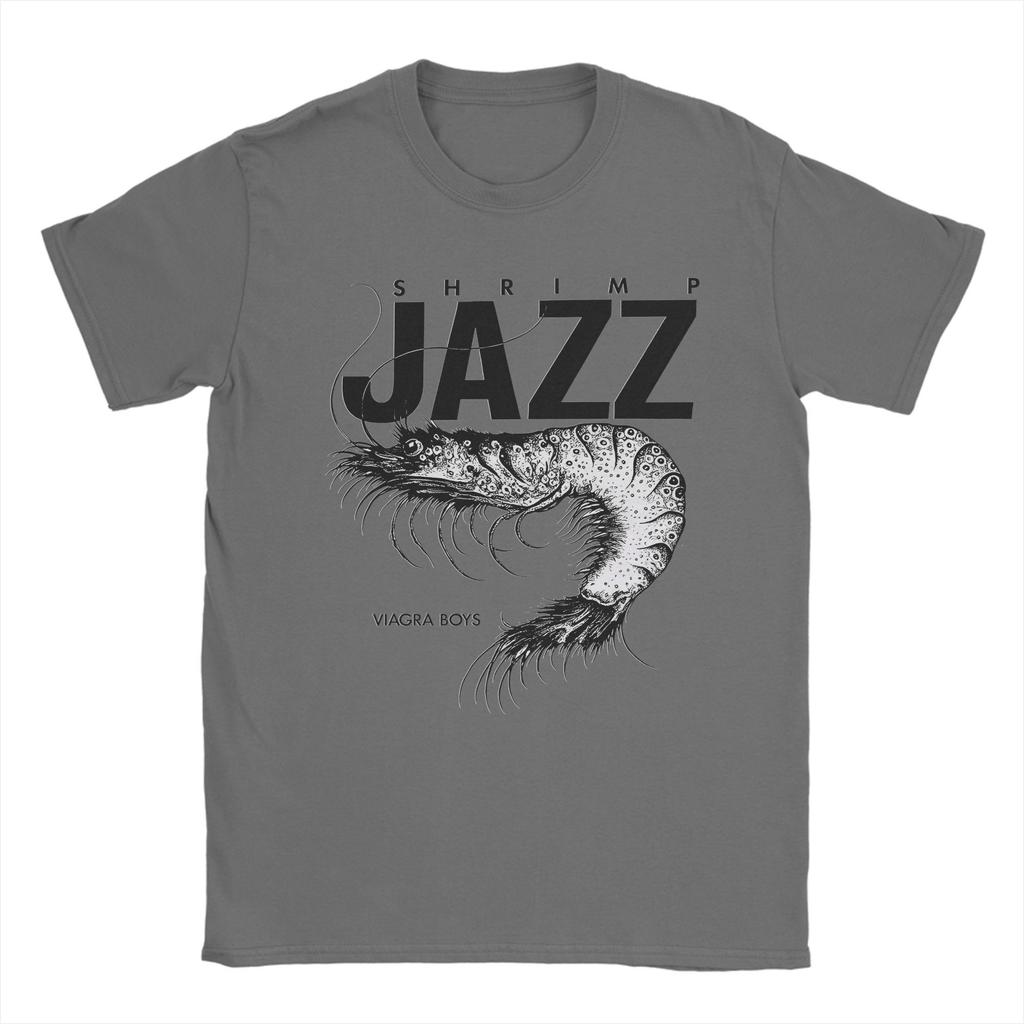 T-shirt Harajuku Estate Rara Viagra Boys Band Sgap Un Gamberetto Jazz Hip Hop T-shirt Cotone Vendita Calda Top a Manica Corta