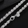 925 Sterling Silver 20-24inch 5MM Faucet Chain Necklace For Woman Man Fashion Jewelry
