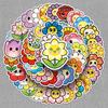 50 Cute Sunflower & Smiley Face Waterproof Stickers for Cups & More - 50 Sheets