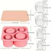 1pc/Ice Tray for Rolling Cups, New Silicone Ice Maker, for Making 4 Covered and Fridge Hollow Cylindrical Ice Molds