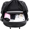 Leather women's backpack new trendy college style casual lychee pattern first layer cowhide backpack
