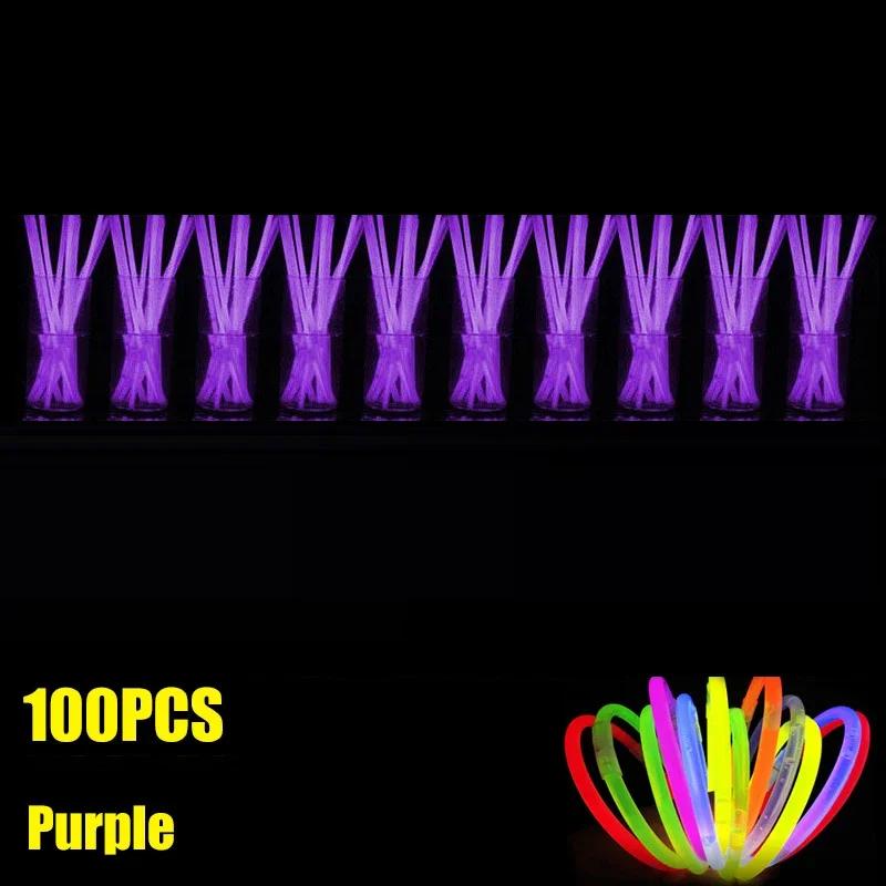 Nowa 2025 Fluorescencyjna Bransoletka w Kształcie Patyka Naszyjnik Glow Stick Bransoletka Materiały Imprezowe Dekoracja Koncertowa Jednorazowy Fluorescencyjny Patyk