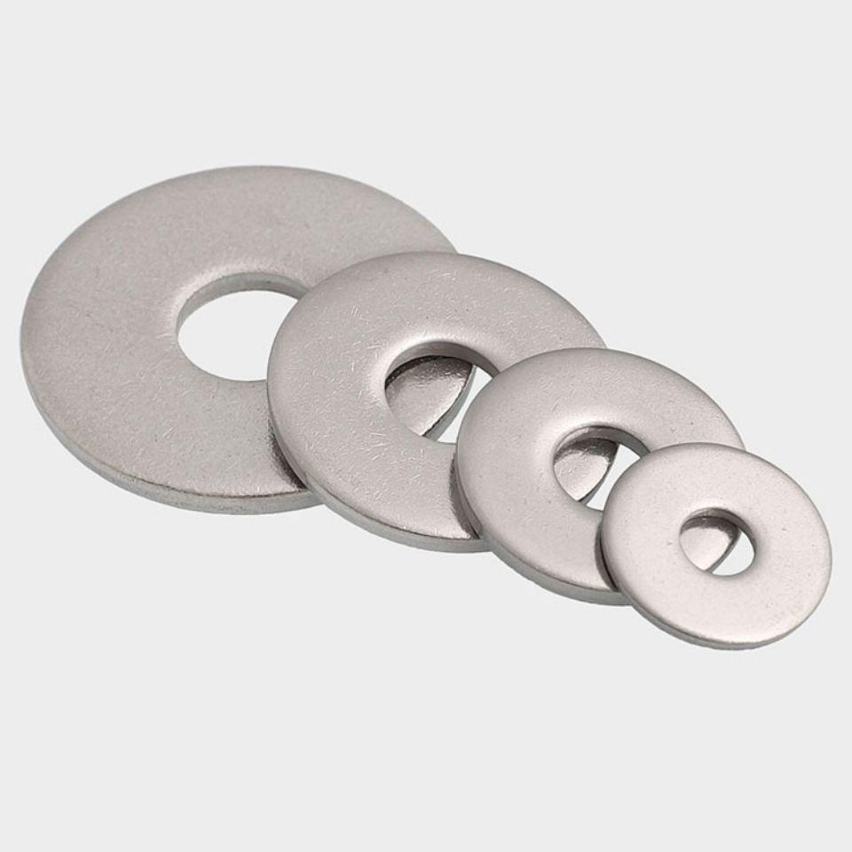304 Stainless Steel Custom Flat Washers and Spacers, Thickened Sizes M4-M36