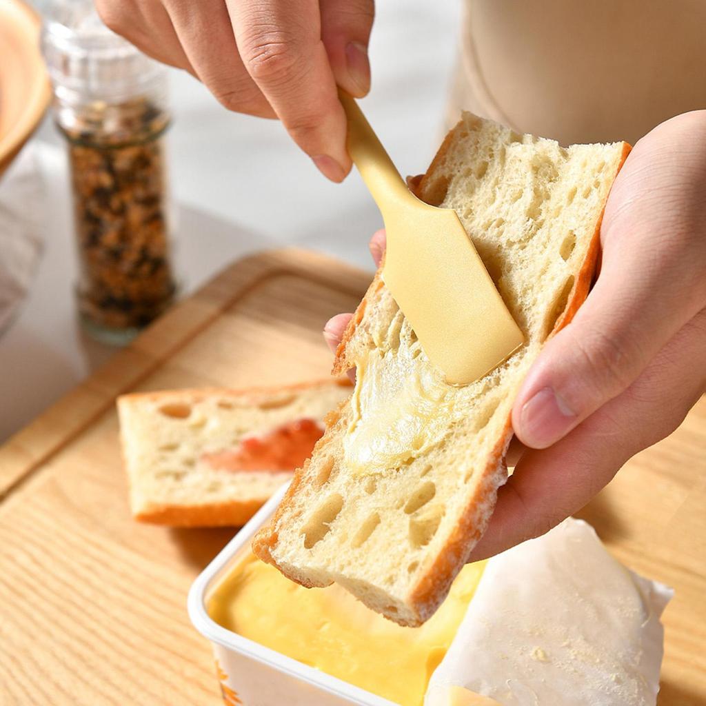 Doppelköpfiger Silikonspatel Schaber Allzweck-Küchenwerkzeug für Gläser Kuchen Butter Antihaft Flexibles Back- & Kochgerät