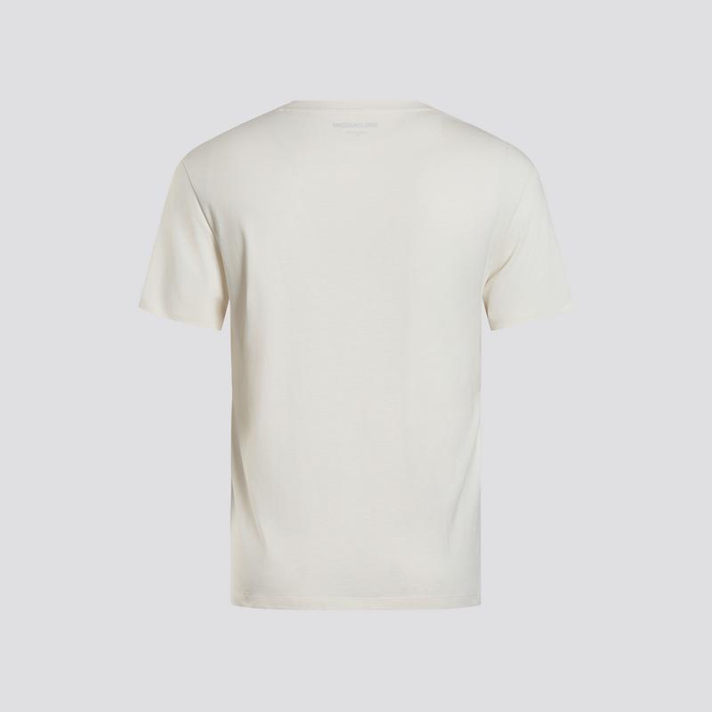 SALOMON Trendy Short Sleeve Gray And White Round Neck T-Shirt Men Tops C26764