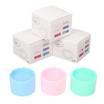 Nagelpinsel Waschbecher Tragbarer Auslaufsicherer Nailart Pinsel Reinigungsbecher mit Deckel für Maniküre