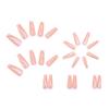 Artificial Nails White Versatile Striped Long Ballet Nails Wearable Nails Removable