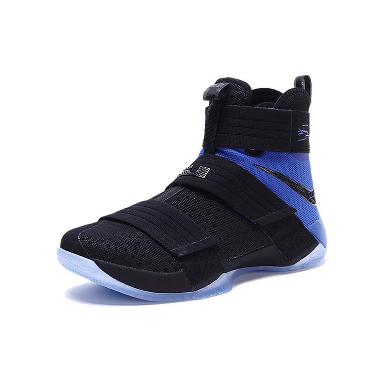 Nike Zoom Soldier 10 LeBron James Basketball Shoes Men Sneakers Black Blue 852419-004