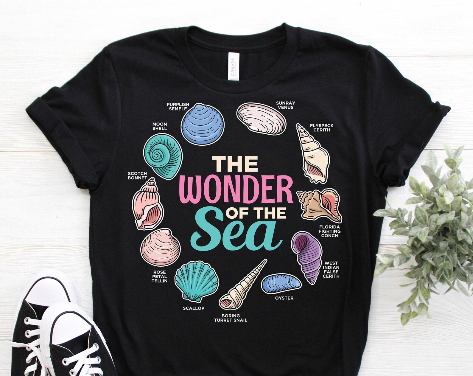 Seashell Type Of Shells Sea Shell Collecting Cute T-Shirt, Awesome Shelling, Ocean Shells Collector Gift, Beach Collectors Hobby Present, 150
