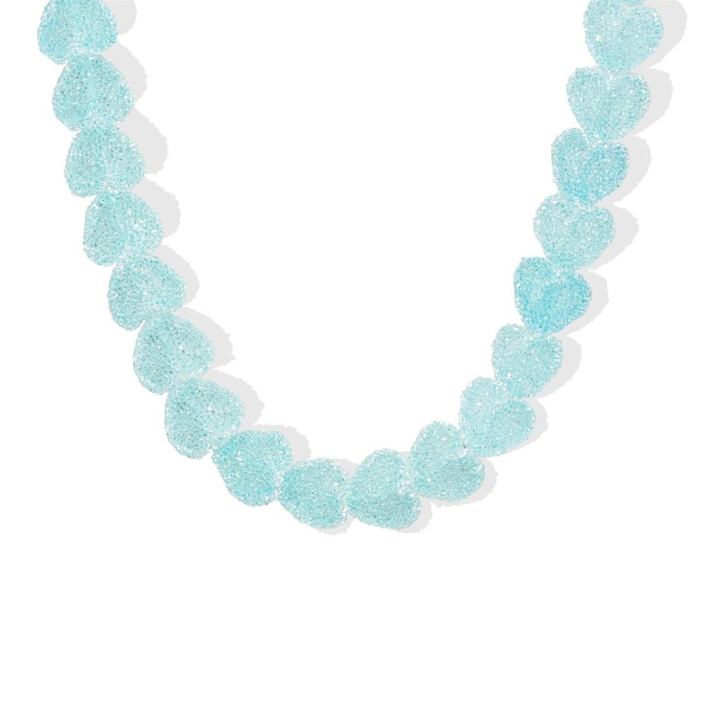 New Colorful Love Candy Resin Necklace, Cute Love Candy, Niche Design, Collarbone Chain Women's Gift Necklace