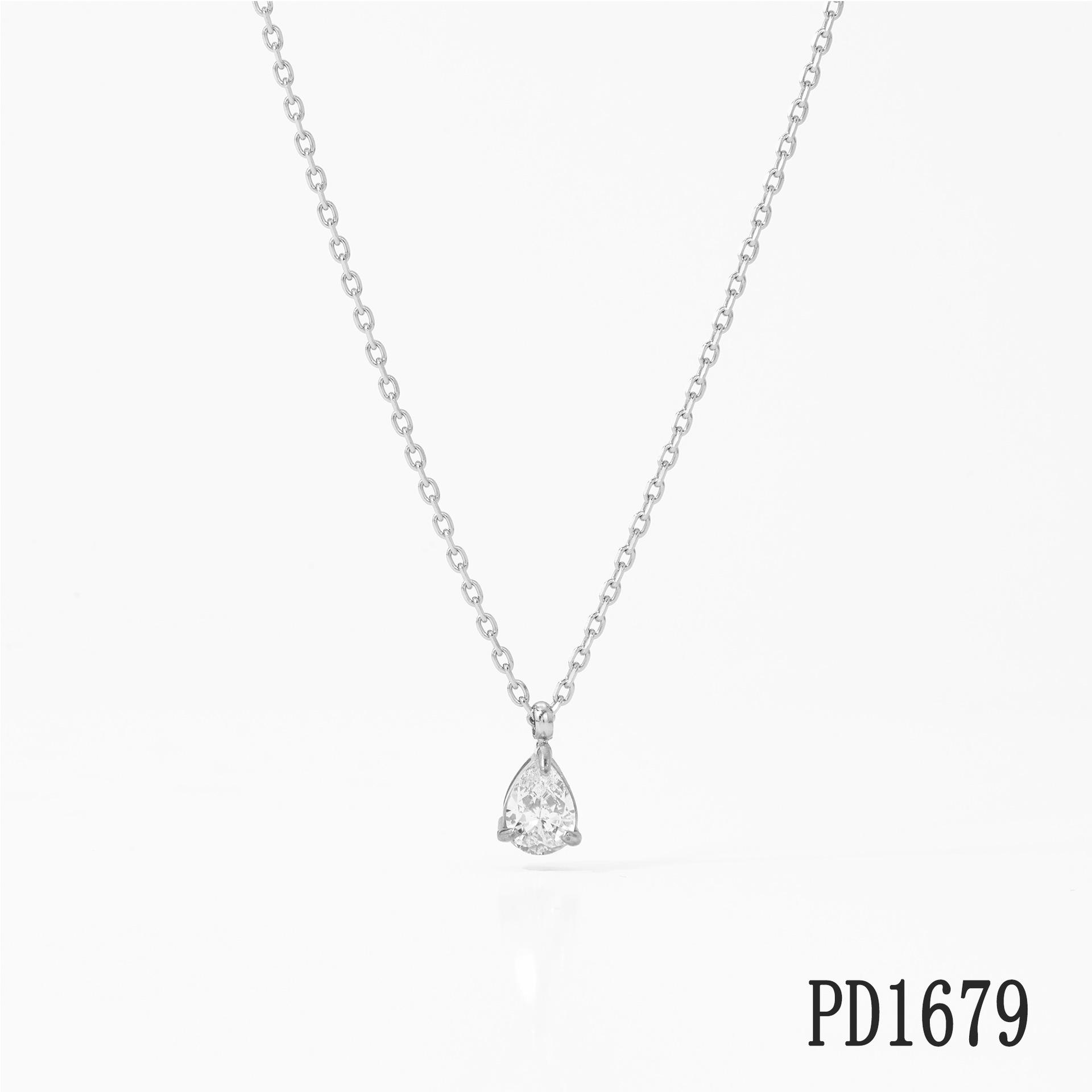 Stainless Steel Best-selling Waterdrop Pendant Necklace Simple Elegant Exquisite and Highly Sophisticated Accessory