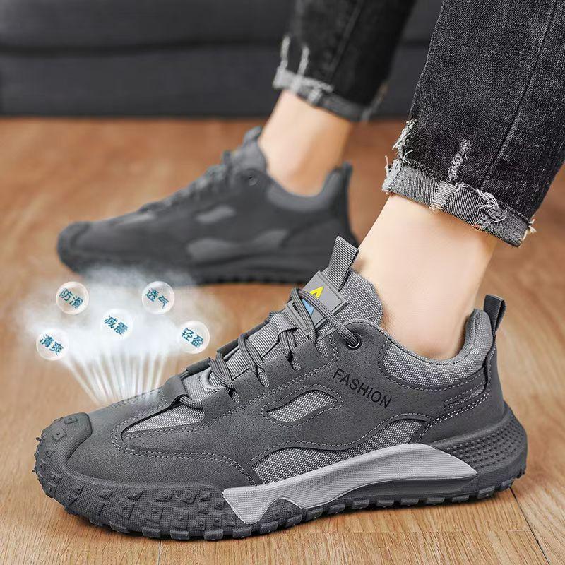 Men's shoes summer new sports boarding shoes casual shoes men's mesh labor insurance shoes