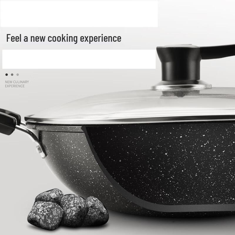 Yoshida Craftsman Maifan Stone Non-Stick 3-Piece Cookware Set with Double Lids