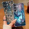 S25 Ultra Case Fantasy Butterfly Garden Pattern Soft Cover For Samsung Galaxy S25 Edge S24 Ultra S23 S22 Plus S21 FE Capa Funda