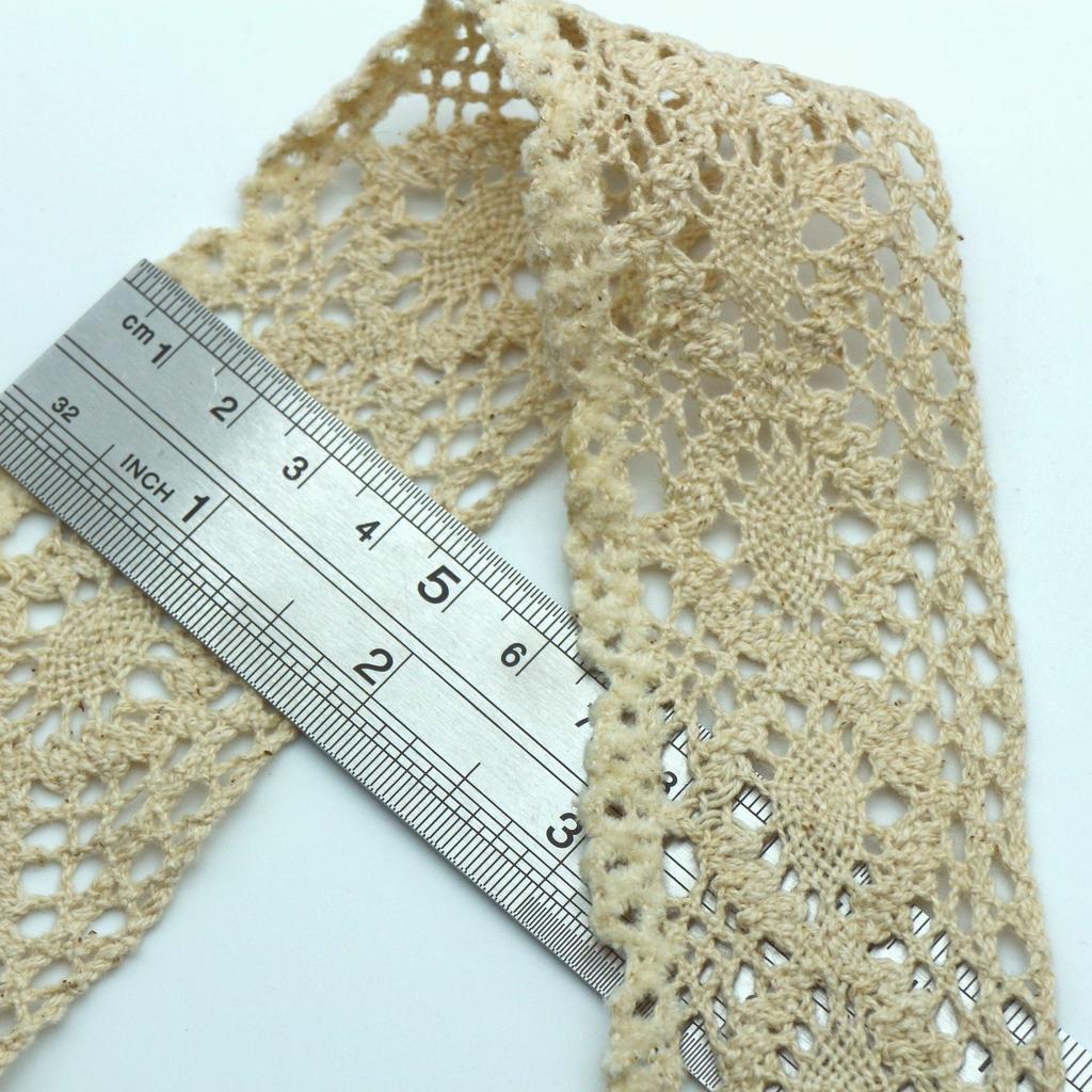 Cotton Lace With Fleece Unilateral Serrated Cotton Lace, Cotton Lace