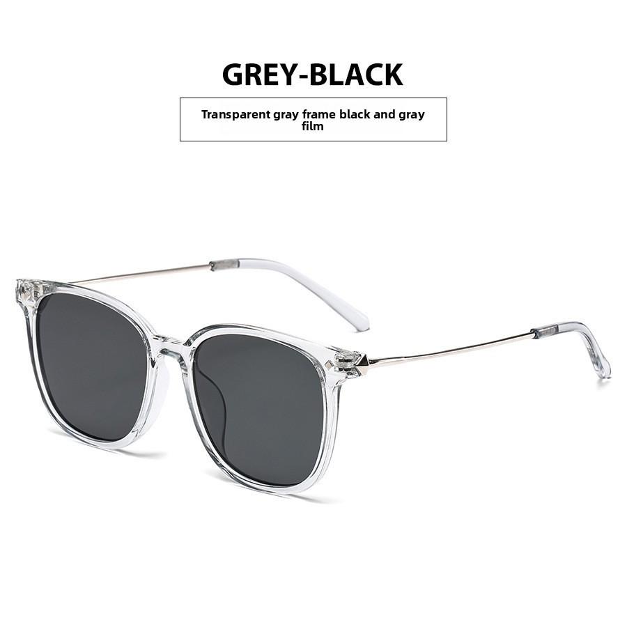 Uv400 Square Sunglasses For Driving With Pc Lenses And Metal Frame For Fashion Enthusiasts