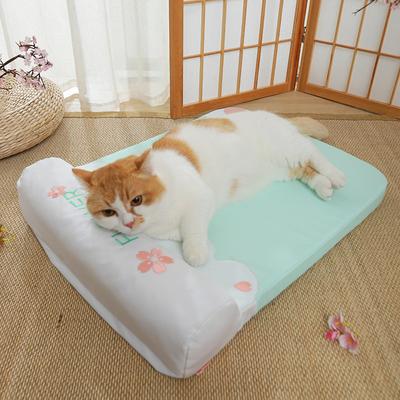 New Summer Cooling Pet Dog Mat Ice Cushion Sleeping Square Kennel for Small Medium Dogs Cats Cool Cold Silk Dog Bed Supplies