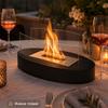 EU Stock Classic Oval Tabletop Fireplace Indoor Smokeless Mini Ethanol Fire Pit For Holiday Party