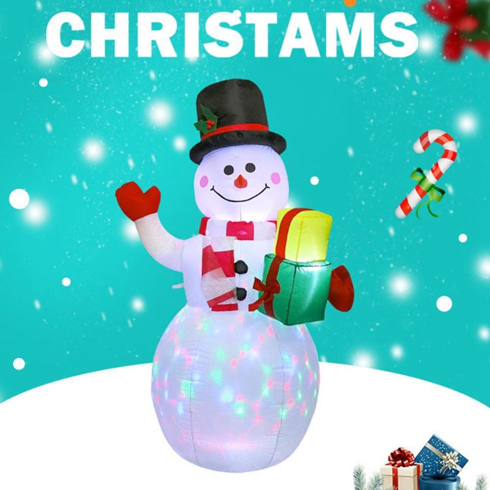 Blow Up Indoor Outdoor Inflatable Snowman Lighting Doll Christmas Decoration Balloon Toy