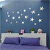 20pcs/1set Star Wall Sticker 3D Acrylic Irregular Mirror Vanity Living Room Decoration Cartoon Wall Stickers for Room Home Decor
