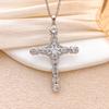 Necklace Cross ins Punk Cross Necklace Accessories Women's Fashion Personality Niche Design Copper Inlaid Zircon Accessories Women