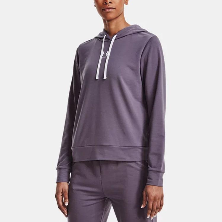 Under Armour Rival Terry Hoodie Women hoodies Purple 1369855-530
