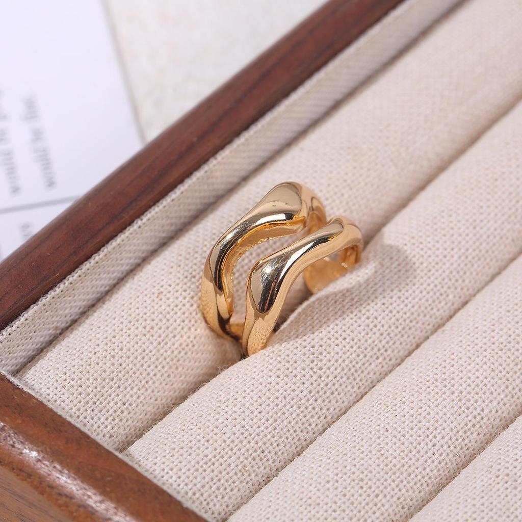 Sweet Cool Style Metal Open Ring – Versatile and Fashionable Accessory with Smooth Surface