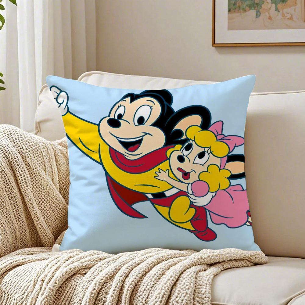 

Cartoon TThe Mighty Mouse Playhouse Cushion Cover Pillowcase Antidustmite living Room Sofa Decor Cushion Room 30X30cm