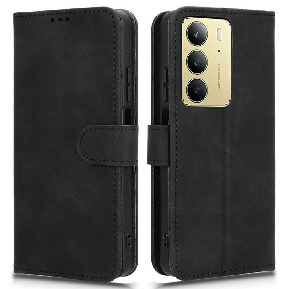 For Realme C75 4G Leather Case Skin Feel Anti Drop Wallet Flip Phone Cover