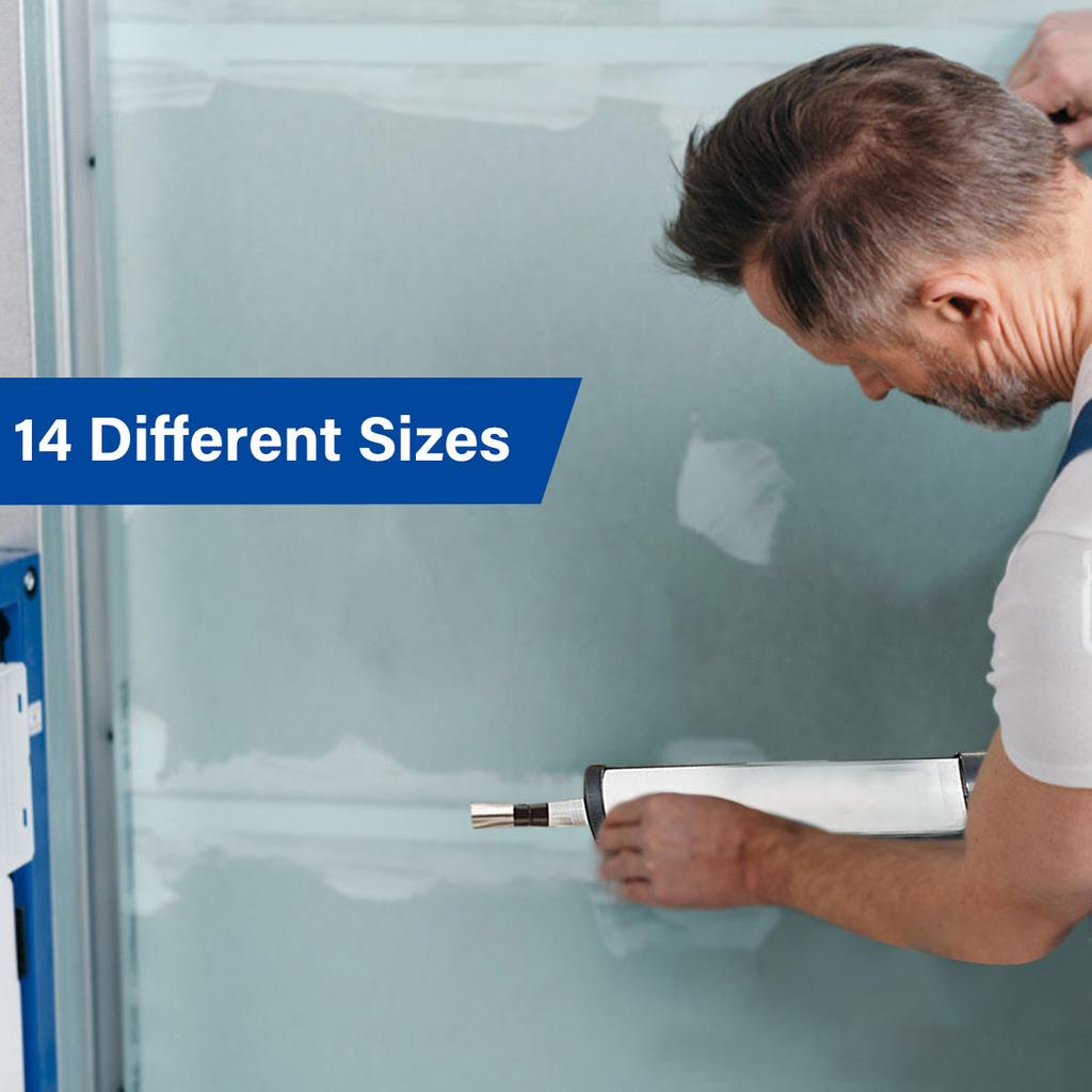 14/16/18/23pcs Caulking Nozzle Applicator Finishing Caulk Finisher Sealant Smooth Scraper Grout Kit Tool For Wall Set Accessory