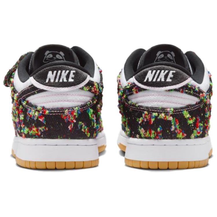 Nike Dunk Breathable Cushioning Low Top Skateboard Shoes Unisex White Black IB2263-100