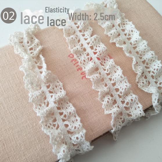 

Аксессуар для кукольной юбки из эластичного хлопкового кружева ручной работы