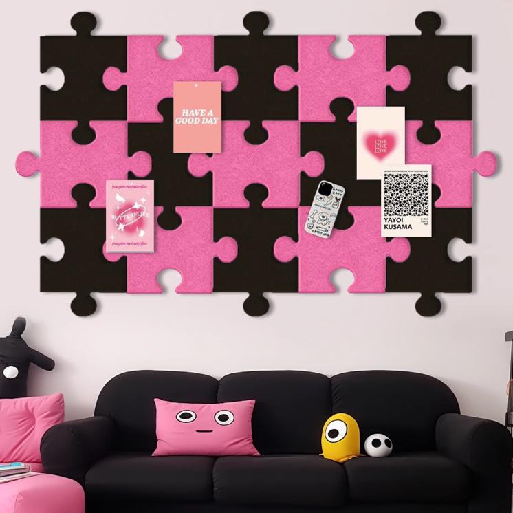 3D Felt Puzzle Wall Decor & Message Board