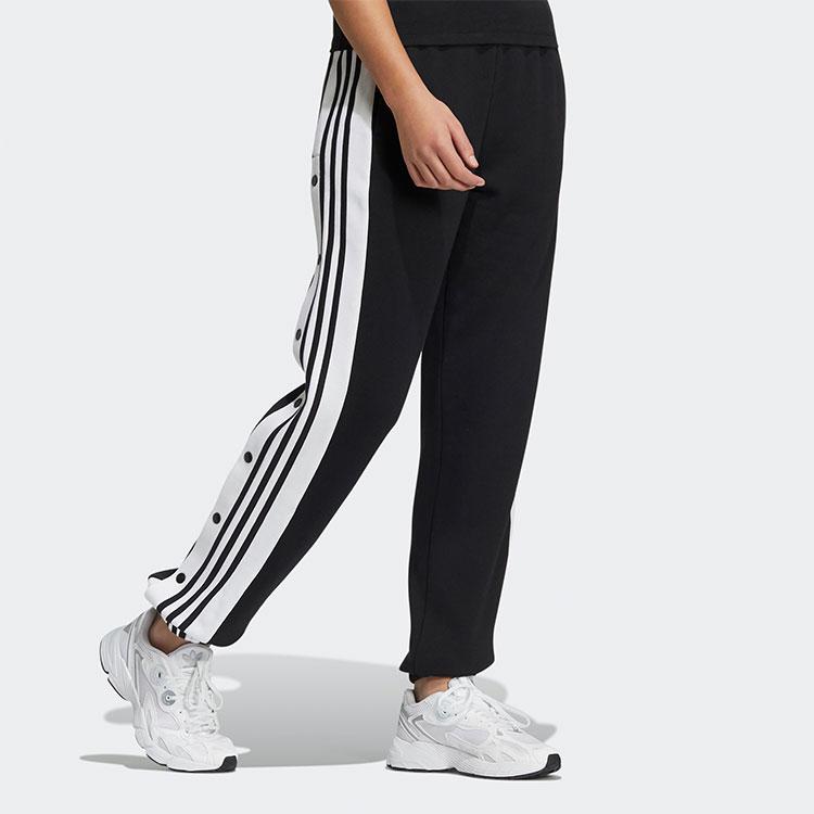 adidas Originals Adibreak Striped Casual Retro Sports Long Pants Women Bottoms Black HH9453