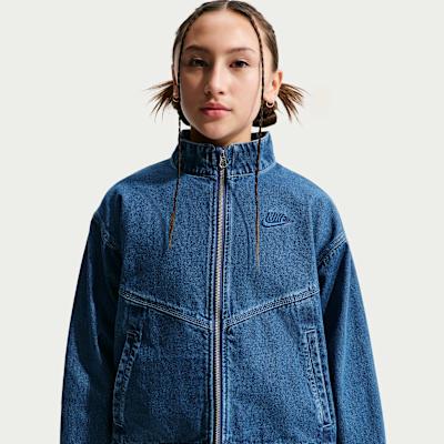 Nike Kids Tops Stand Collar Thickened And Fleece Lined M