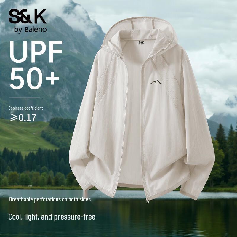 Мужская перфорированная дышащая солнцезащитная куртка Baleno S&K XL