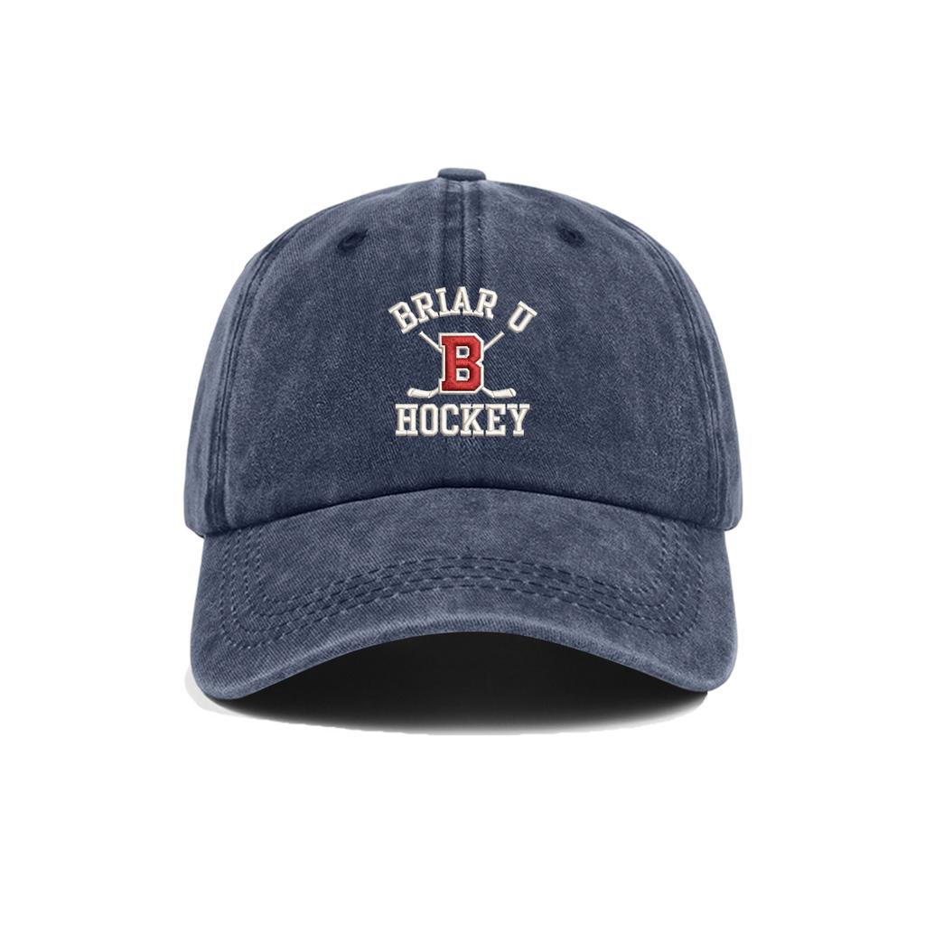 Briar U Hockey Adjustable Baseball Cap Classic Six-Panel Structured Design with Curved Visor and Embroidered Logo for Everyday Wear